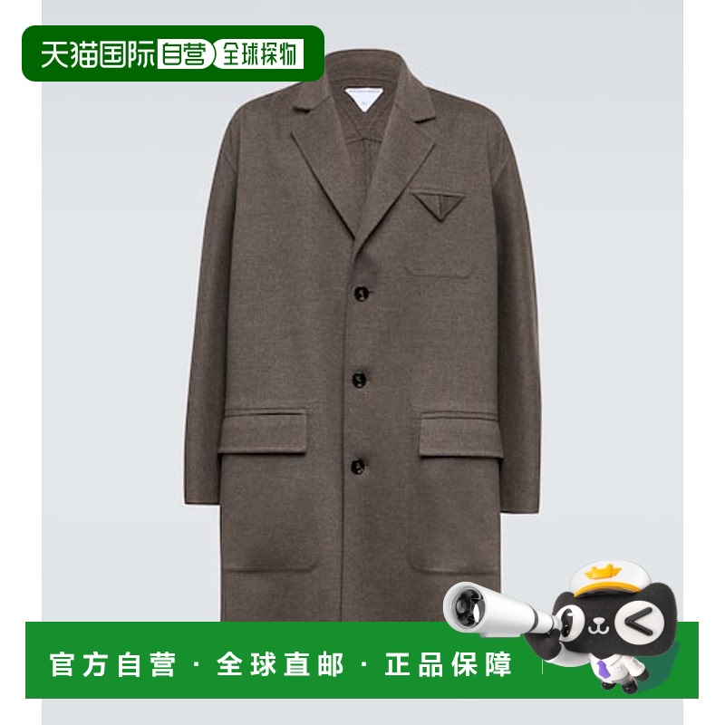 1h可退 香港直邮Bottega Veneta 葆蝶家 男士 羊毛羊绒大衣