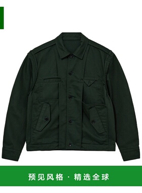 香港直邮UNDERCOVER 男士夹克 UP1E4203H31 SS2025 军绿色 翻领长