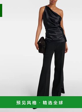 1h可退 香港直邮TOVE 女士 Shiloh 单肩真丝上衣 black黑色 舒适