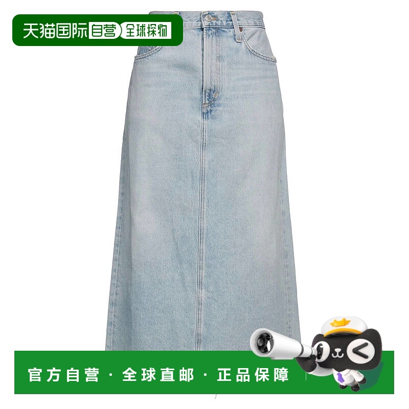 1h可退 香港直邮AGOLDE 女士 牛仔半身裙 blue蓝色 舒适时尚