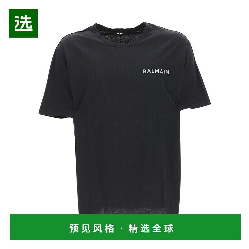 Balmain 徽标短袖T恤 YH0EG000BB93男装 【付后1h可退】