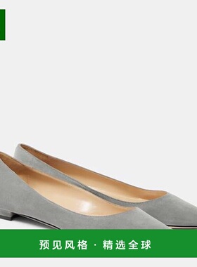 香港直邮MANOLO BLAHNIK 莫罗·伯拉尼克 女士 Lanza BB 绒面革芭