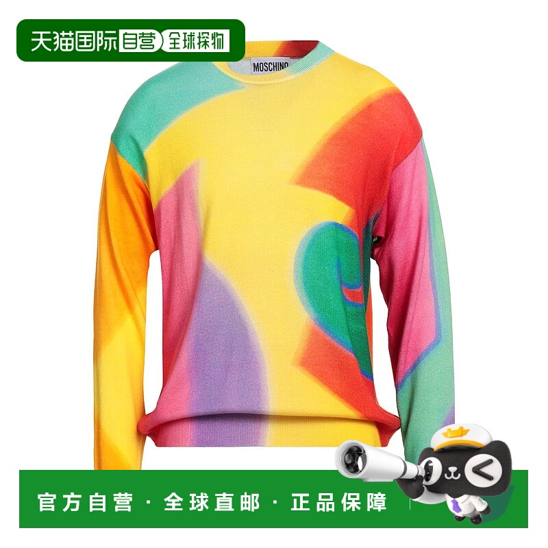 1h可退 香港直邮Moschino 莫斯奇诺 男士 毛衣 yellow黄色 舒适时