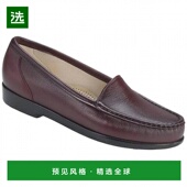 美国直邮 SAS女士时装 单鞋 1h可退 浅口真皮系带休闲时尚 透气