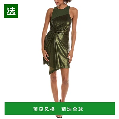 1h可退 【美国直邮】Halston Halston Ida 鸡尾酒裙 女装连衣裙