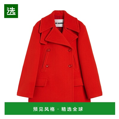 香港直邮Jil Sander 羊毛 V 形大衣 J02SW0037-J40262