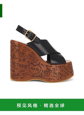 1h可退 香港直邮Chloe 蔻依 女士 Maxime 坡跟鞋 C24A02YLU皮鞋