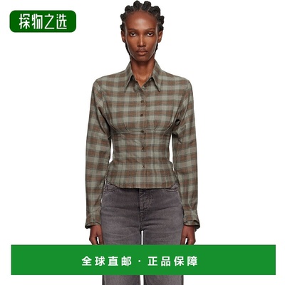 香港直邮Our Legacy 女士 绿色 Envelop 衬衫 W4252EI