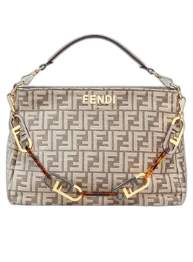 香港直邮Fendi O'Lock链条拉链单肩包 8BR805ALFV斜挎包手提包