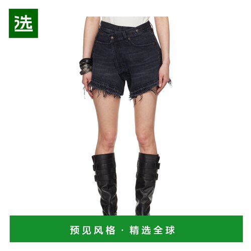 1h可退 香港直邮R13 女士短裤 R13W6055394B101AJAKEBLACK CO 黑