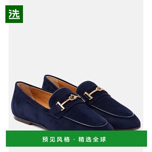 女士 绒面革乐福鞋 blue蓝色 香港直邮TOD 女鞋 托德斯 舒适时尚