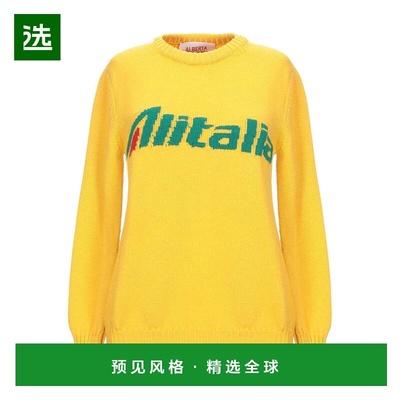 1h可退 香港直邮Alberta Ferretti 女士 毛衣 yellow黄色 舒适时