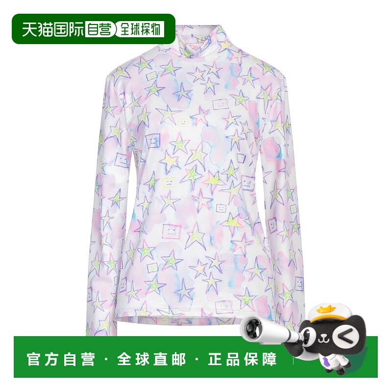 1h可退 香港直邮Acne Studios 艾克妮 女士 T恤 pink粉色 舒适时