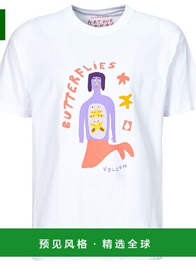 欧洲直邮Volcom 男士 FA ARTHUR LONGO 2 LSE SST 短袖T恤 白色