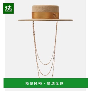 1h可退 香港直邮Ruslan Baginskiy 女士 boater 羊毛毛毡帽子