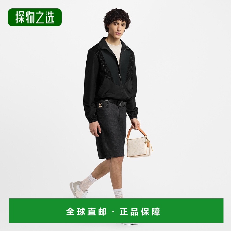 1h可退 欧洲直邮LV路易威登 Monogram系列男士白色棉老花图案袜子