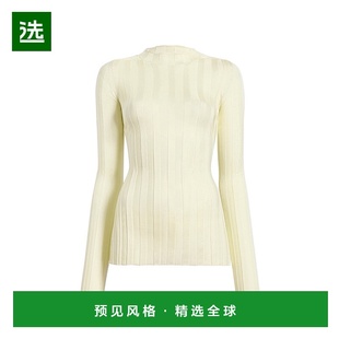 1h可退 香港直邮KHAITE 女士 Cosette 罗纹针织上衣 yellow黄色