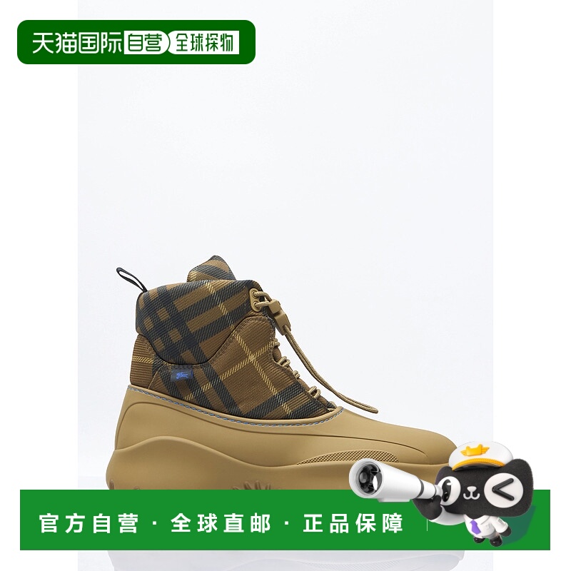 1h可退 香港直邮Burberry 巴宝莉 男士 Scoot 格纹徒步靴 8097178