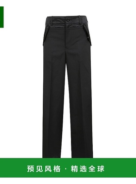 香港直邮Sacai 腰带环休闲裤 25-07950羊毛阔腿裤