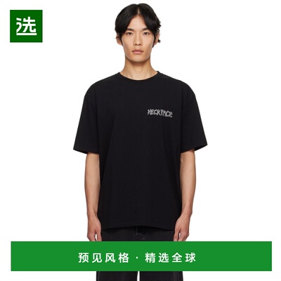 1h可退 香港直邮Wacko maria 男士 黑色 NECKFACE 联名 Washed He