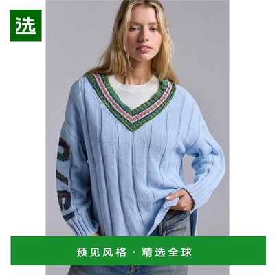 1h可退 【美国直邮】bdg 女士 毛衣针织条纹正品流行穿搭休闲保暖