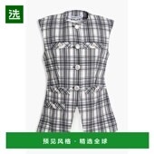 格纹棉混纺背心 1h可退 241 女士 Tamara 香港直邮VERONICA BEARD