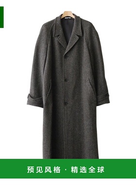 香港直邮AURALEE 男士大衣 A25AC01LSGREY SS2025 灰色 长袖大衣