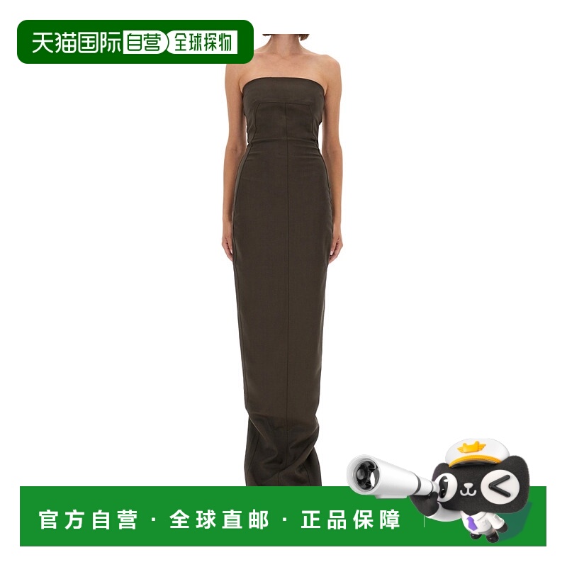 香港直邮Rick Owens 抹胸礼服裙 RP02E4524WST