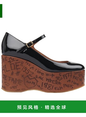 香港直邮CHLOÉ 女士休闲鞋 C25A12KSG001 CO 棕色 厚底坡跟鞋