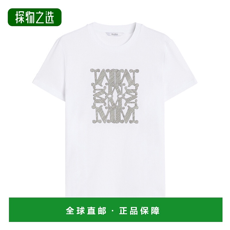 香港直邮MaxMara 麦斯玛拉 女士 T恤 BRAVO005 white白色 舒适时