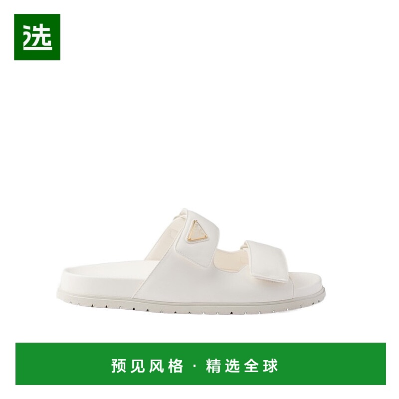 香港直邮Prada 纳帕皮革拖鞋 1XX755038F010普拉达