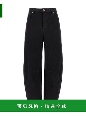 香港直邮SELF-PORTRAIT 女士休闲裤 PF25827PB SS2025 黑色 筒形