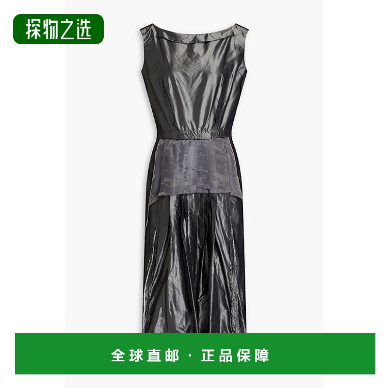 香港直邮Maison Margiela 马丁·马吉拉 女士 褶裥真丝塔夫绸中长