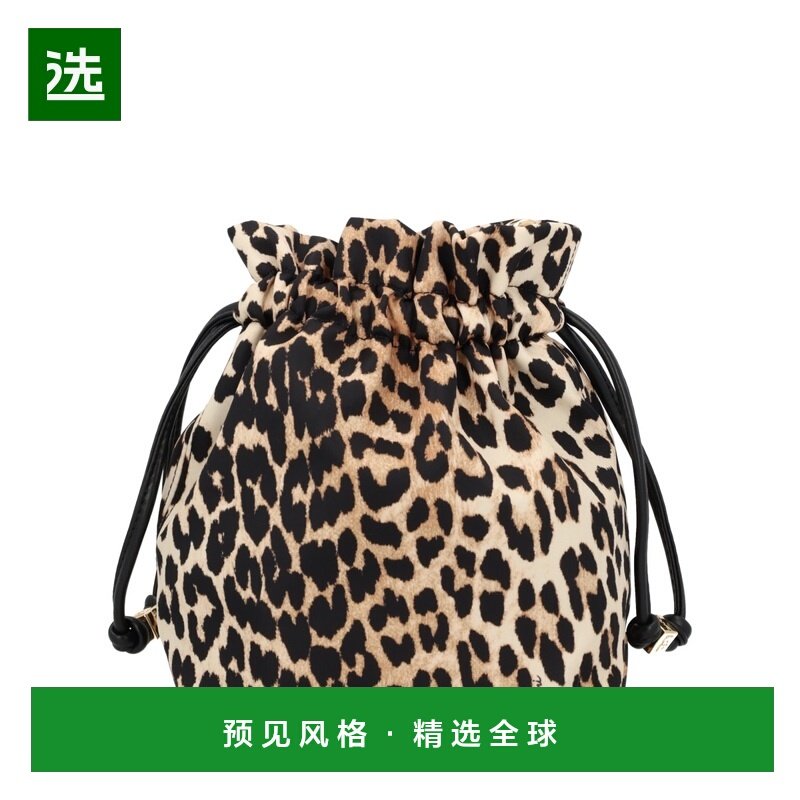 香港直邮GANNI 女士钱包 B3010069859 SS2026 棕色 抽绳细节手拿,箱包皮具/热销女包/男包,钱包,淘宝优惠券,粉丝福利购,淘宝优惠卷