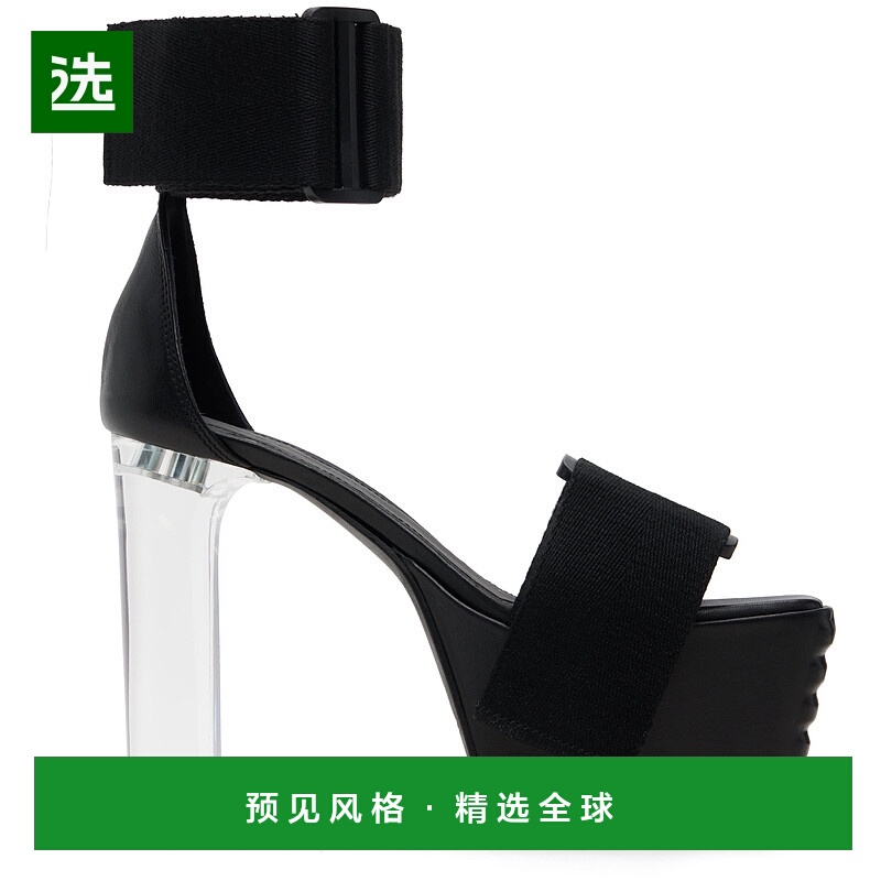 香港直邮rick owens 瑞克·欧文斯 女士 黑色 Luxor 65 凉鞋 RP02