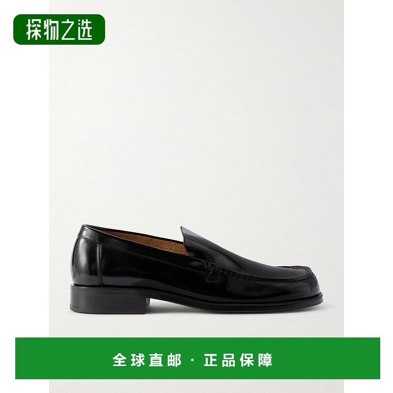 香港直邮Lemaire 男士 黑色小牛皮乐福鞋 FO0235LL0163