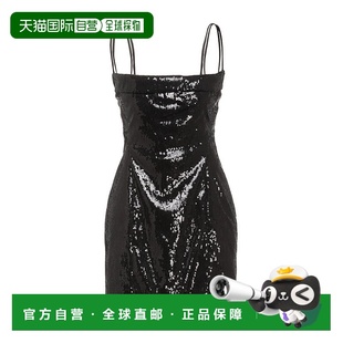 black黑色 1h可退 舒 珠片連衣裙 女士 香港直郵Dsquared2 二次方