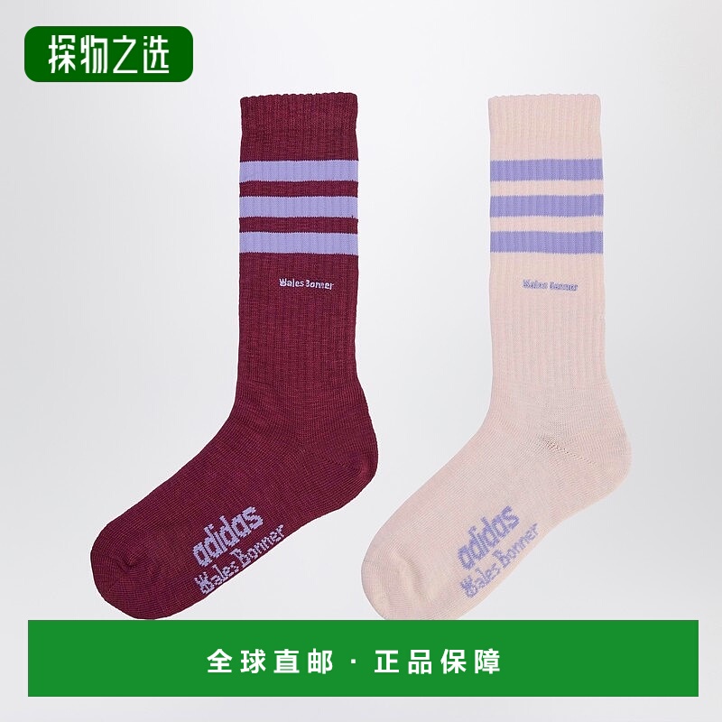 香港直邮adidas 阿迪达斯 男士 棉混纺袜子(两件套) KD7727COMW