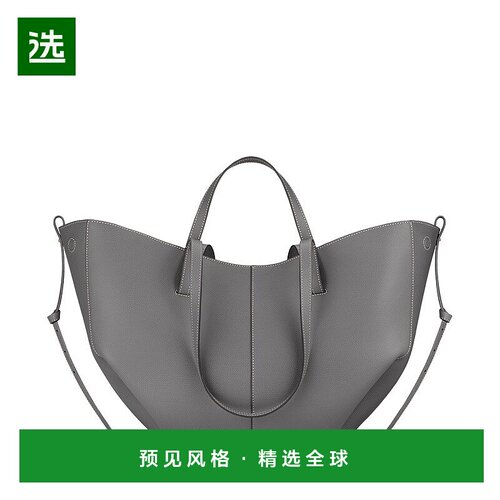 欧洲直邮POLENE Cyme女士锡器灰小牛皮手提包单肩包