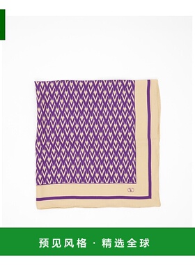 香港直邮Valentino TOUTE LA V 真丝围巾 WEI114SHT配饰