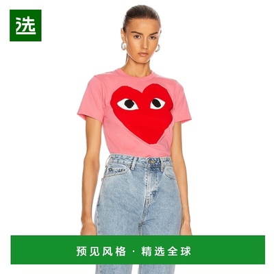 1h可退 香港直邮comme des garcons play 女士 T恤 AZT274051