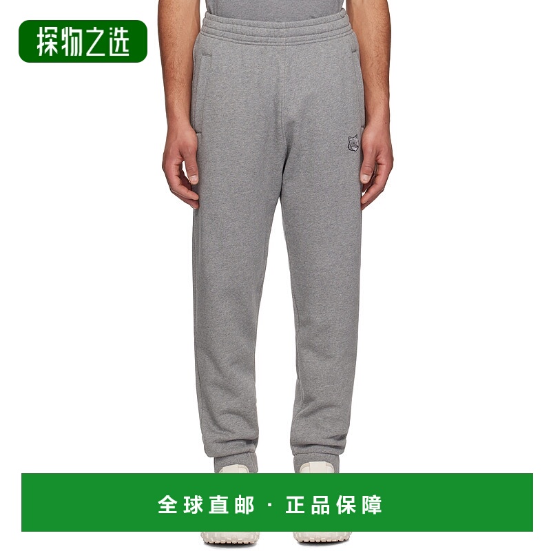 1h可退 香港直邮MAISON KITSUNE 男士 灰色 Bold Fox Head Patch