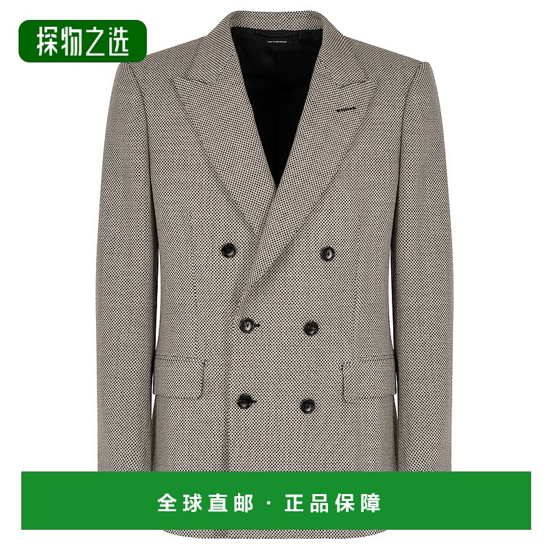 香港直邮Tom Ford 汤姆·福特 男士 OPPOSITE BIRDSEYE DB 夹克 J