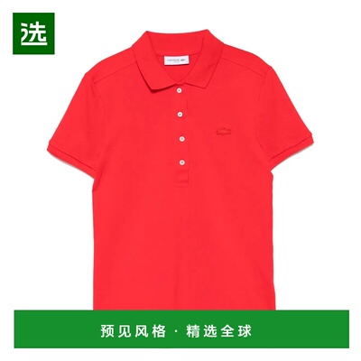 香港直邮LACOSTE 女士POLO衫 PF5462ZBG SS2025 红色
