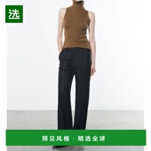 美国直邮 高领毛衣 Enza 1h可退 Costa 无袖 橄榄色 超柔软羊绒