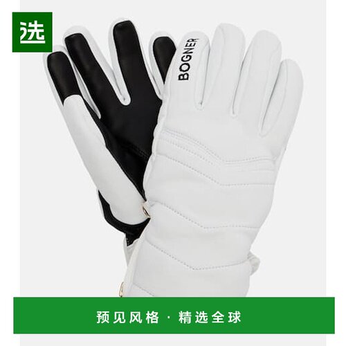 1h可退 香港直邮bogner 博格纳 女士 Dana 绗缝皮革滑雪手套
