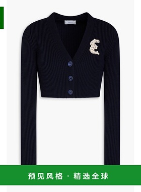 1h可退 香港直邮Erdem 女士 短款精饰羊毛针织开衫 PS24R1KT7NK