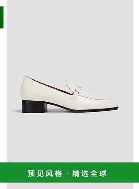 1h可退 香港直邮Maje 女士 精饰皮质乐福鞋 MFACH00563LAMBECRU