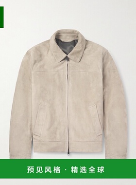 1h可退 香港直邮Brioni 布里奥尼 男士 麂皮拉链夹克 PLBV0LPB713