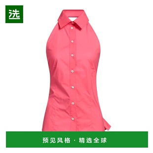 1h可退 香港直邮Msgm 女士 Blouses 纯色衬衫 red红色 舒适时尚